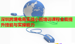深圳跨境電商實戰(zhàn)小班培訓(xùn)課程全面提升技能與實操能力