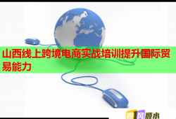 山西線上跨境電商實戰(zhàn)培訓(xùn)提升國際貿(mào)易能力