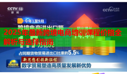 2025年最新跨境電商培訓(xùn)課程價(jià)格全解析與選擇指南